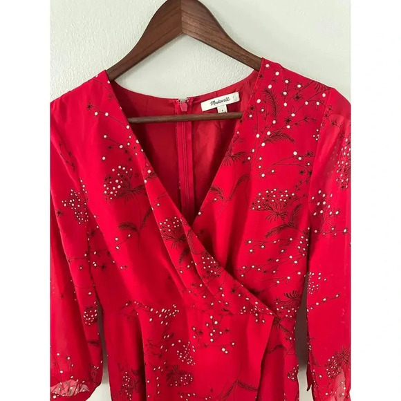 Madewell Wrap Effect Floral Print Mini - Picture 3 of 4